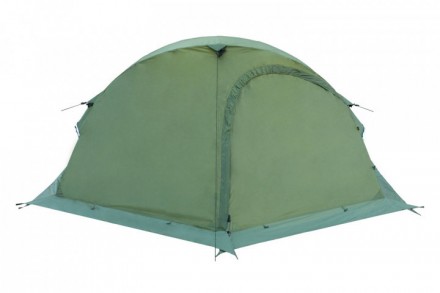 
Двухместная палаткаTramp Sarma 2 (V2) зеленая с двойным перекрестом дуг Благода. . фото 8