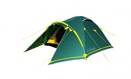 
Палатка 2 местная Tramp Stalker 2 (v2) с тамбуром Трехдуговая модель конструкци. . фото 2