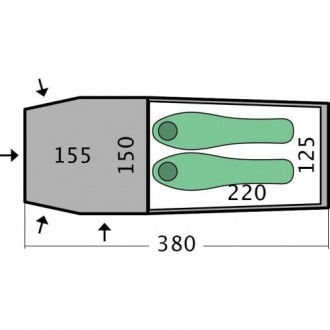 
Двухместная палатка Pinguin STORM 2 является отменным сочетанием мгновенной уст. . фото 3