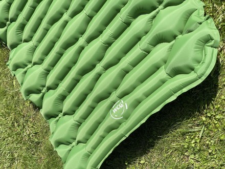 
Большой надувной каремат походный, туристический WCG для кемпинга (зеленый) Иде. . фото 5