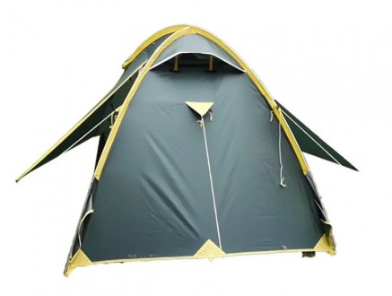 
Двухместная универсальная туристическая палатка Tramp Ranger 2 (v2) зеленый Одн. . фото 4