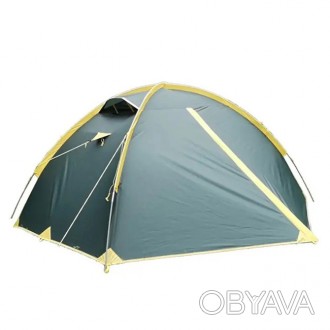 
Двухместная универсальная туристическая палатка Tramp Ranger 2 (v2) зеленый Одн. . фото 1