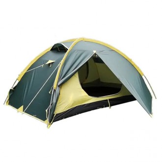 
Трехместная универсальная туристическая палатка Tramp Ranger 3 (v2) зеленый Одн. . фото 2