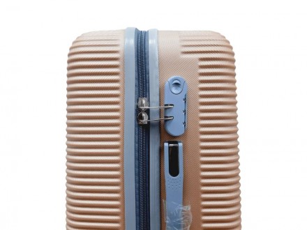 
Чемодан большой L ABS-пластик Milano bag 004 75,5×50×33,5см 105л Шампань Страна. . фото 6