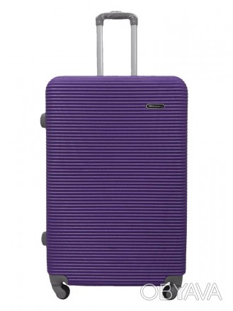 
Чемодан большой L ABS-пластик Milano bag 004 75,5×50×33,5см 105л Фиолетовый Стр. . фото 1