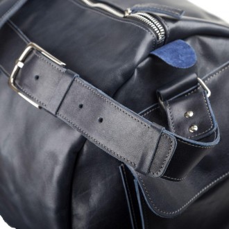 
Вместительная синяя сумка выполнена исключительно из цельной толстой качественн. . фото 8