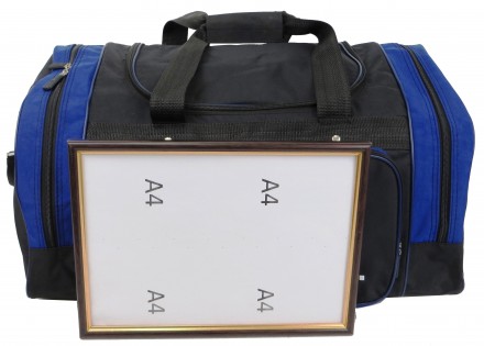
Дорожная сумка средних размеров выполнена в классическом стиле.Материал нейлон . . фото 8