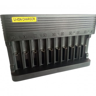 Зарядний пристрій на 10 відсіків Charger Li-ion MS-10810A Original | Зарядка для батарейок. Київ. фото 1 Зарядний пристрій на 10 відсіків Charger Li-ion MS-10810A Original | Зарядка для батарейок. Київ. фото 1