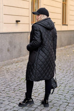 
Женская Куртка зимняя батал длинная стеганая
Код 016920
Теплое пальто с капюшон. . фото 10