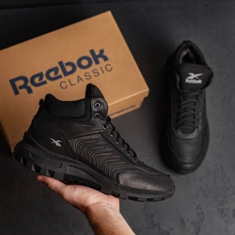 зимові шкіряні ботинки Reebok чорні . Киев. фото 1 зимові шкіряні ботинки Reebok чорні . Киев. фото 1