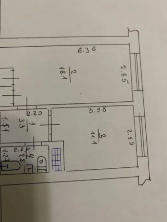 Продам квартиру посімейного типу (малосімейку) розташована на 5 поверсі 5 поверх. . фото 2