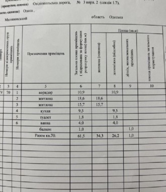 2-кімнатна квартира в Малиновському районі. Загальна площа квартири 61 м2. В ква. . фото 9