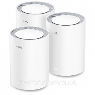 Маршрутизатор WiFi Mesh-система WiFi 6 Cudy M1800 (3-Pack) 3 штуки дводіапазонні. Переяслав-Хмельницкий. фото 1 Маршрутизатор WiFi Mesh-система WiFi 6 Cudy M1800 (3-Pack) 3 штуки дводіапазонні. Переяслав-Хмельницкий. фото 1