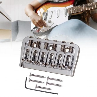 Бридж фиксированный струнодержатель hardtail для гитары электрогитары покрытие х. . фото 3