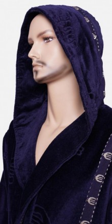 Купить Натуральный мужской махровый с капюшоном
Купить мужской халат на натураль. . фото 7
