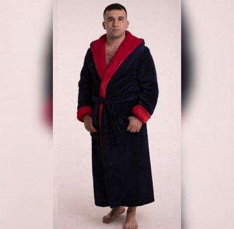 Купить Махровый мужской халат с капюшоном
Желаете купить теплый мужской халат?
М. . фото 5