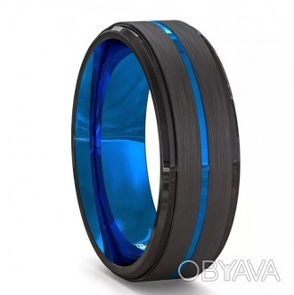 Мужское женское кольцо бижутерия с акриловой синей вставкой размер 16-23
Металл:. . фото 1