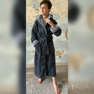 Купить Подростковый махровый халат для мальчика
Внимание! Халаты для мальчиков н. . фото 1
