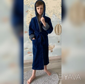 Купить Подростковый махровый халат для мальчика
Внимание! Халаты для мальчиков н. . фото 1