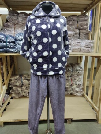 Купить Женскую махровую пижаму-Турция
 Женская махровая пижама - Домашний махров. . фото 8