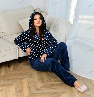 Купить Женскую махровую пижаму-Турция
 Женская махровая пижама - Домашний махров. . фото 3