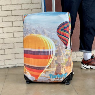 Чохол для валізи дайвінг із принтом Повітряна куля
- Матеріал: дайвінг із кольор. . фото 2