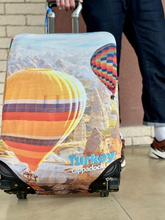 Чохол для валізи дайвінг із принтом Повітряна куля
- Матеріал: дайвінг із кольор. . фото 4