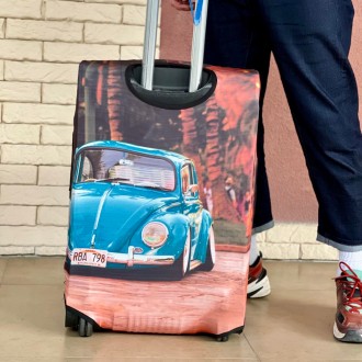 Чехол для чемодана дайвинг с принтом Автомобиль Жук
- материал: дайвинг с цветны. . фото 2