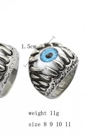 Мужское женское кольцо глаз в паще размер 18-20
Бижутерний сплав. Белый глаз, го. . фото 4