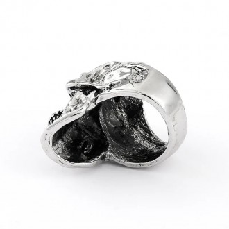 Мужское женское кольцо бижутерия череп хром размер 18-22 мм.
Материал: сталь, хр. . фото 5