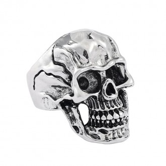 Мужское женское кольцо бижутерия череп хром размер 18-22 мм.
Материал: сталь, хр. . фото 3