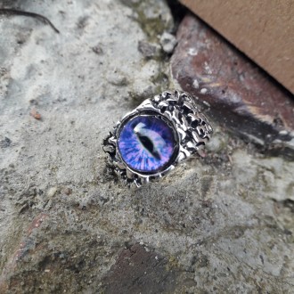 Мужское женское кольцо глаз змеи фиолетовый размер регулируется.
Бижутерний спла. . фото 4