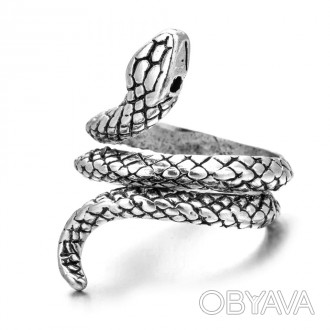 Женское кольцо бижутерия змея небольшой хвост без размера.
Материал: бижутерный . . фото 1