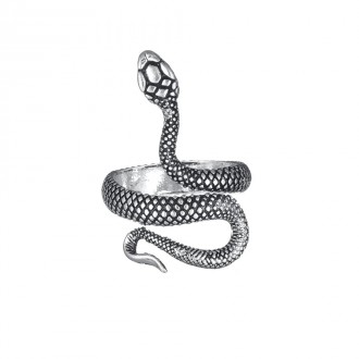 Женское кольцо бижутерия змея чешуйка без размера.
Материал: бижутерный сплав, н. . фото 3