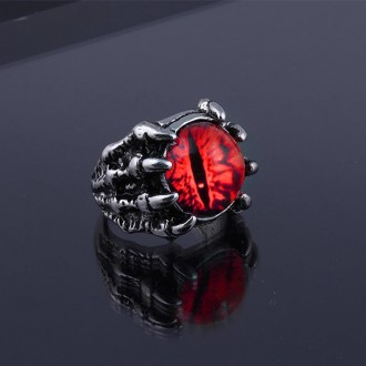Мужское женское кольцо глаз дракона красный размер регулируется
Бижутерний сплав. . фото 2