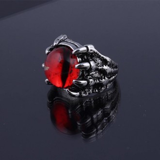Мужское женское кольцо глаз дракона красный размер регулируется
Бижутерний сплав. . фото 3