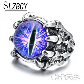 Мужское женское кольцо глаз дракона фиолетовый размер регулируется
Бижутерний сп. . фото 1