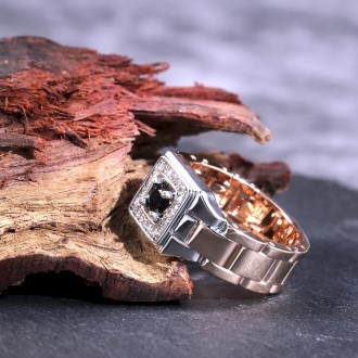 Мужское кольцо бижутерия перстень с камнем под сапфир 17-24.
Металл: медецинская. . фото 3