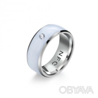 Мужское кольцо перстень белое с кмнем размер 19-22.
Металл: медецинская сталь, а. . фото 1