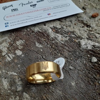 Мужское женское кольцо герб Украины золотистый размер 16-23 мм.
Металл: медецинс. . фото 7