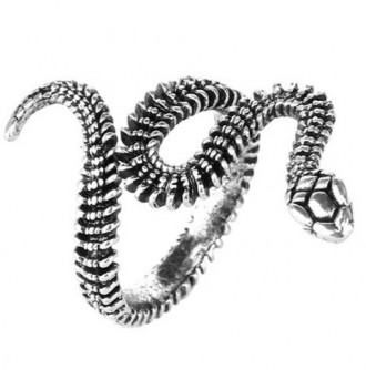 Женское кольцо бижутерия змея чешуя без размера
Материал: бижутерный сплав, напы. . фото 3