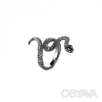 Женское кольцо бижутерия змея чешуя без размера
Материал: бижутерный сплав, напы. . фото 1