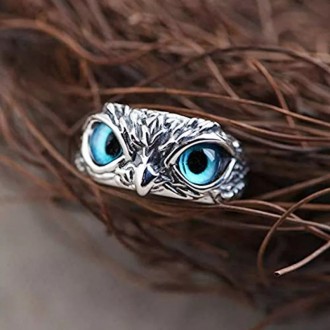 Женское кольцо бижутерия сова синие размер регулируется.
Бижутерний сплав. Сверх. . фото 2