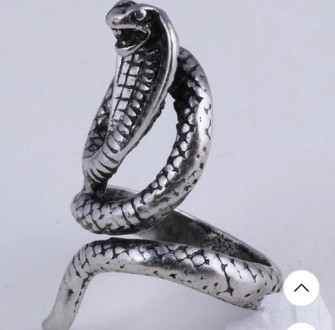 Женское кольцо бижутерия змея кобра без размера.
Материал: бижутерный сплав, нап. . фото 4
