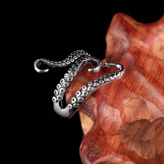 Женское кольцо осьминог серый без размера.
Материал: бижутерный сплав, напыление. . фото 5
