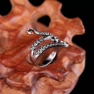 Женское кольцо осьминог серый без размера.
Материал: бижутерный сплав, напыление. . фото 7