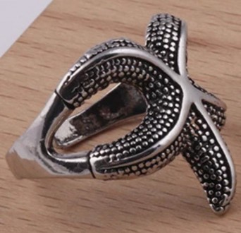 Женское кольцо морская звезда без размера
Материал: бижутерный сплав, напыление . . фото 2
