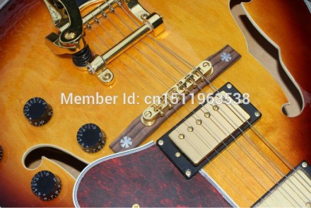 Полуакустическая гитара Gibson ES 175 Sunberst 3TS Bigsby China.
Гитара может бы. . фото 6