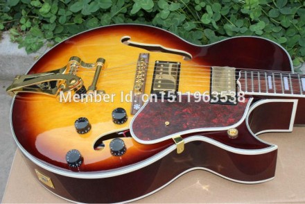 Полуакустическая гитара Gibson ES 175 Sunberst 3TS Bigsby China.
Гитара может бы. . фото 5
