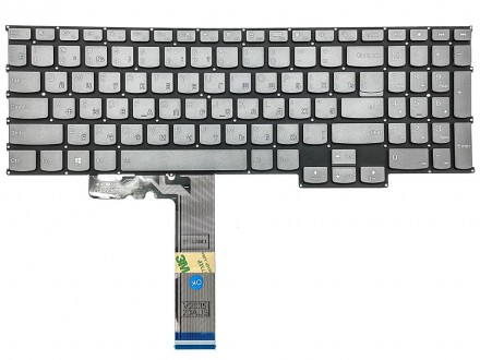 Новая клавиатура для ноутбука Lenovo 16P G2 G3 G4
 серого цвета, с русскими букв. . фото 2